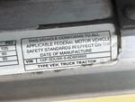 General Appearance with Motor Vehicle Safety Standards Label