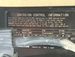 Engine with Emission Label