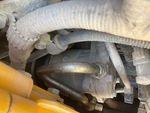 Engine with A/C Compressor