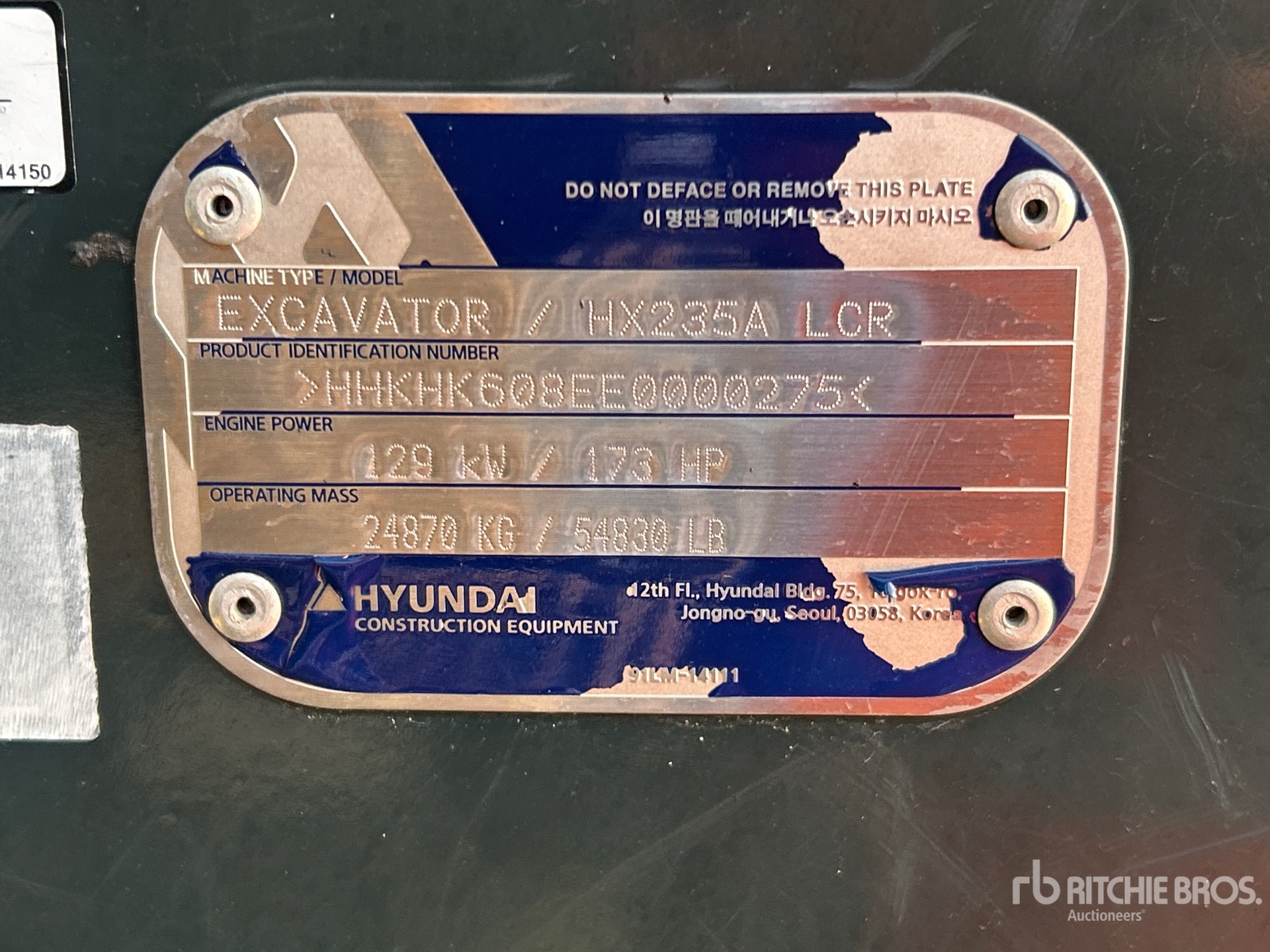 2023 Hyundai HX235A LCR