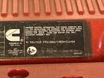 Engine with Emission Label