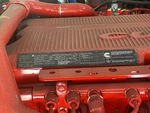 Engine with Emission Label