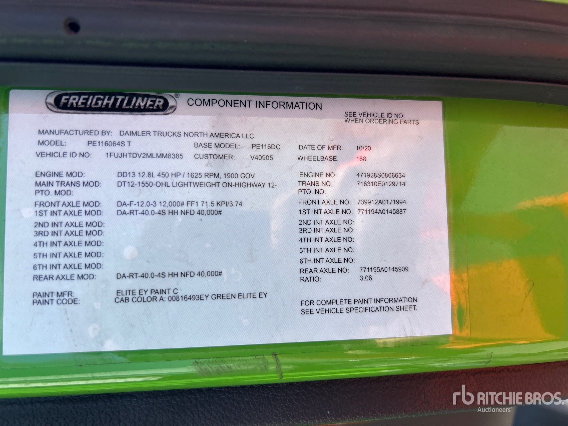 2021 Freightliner CASCADIA 116