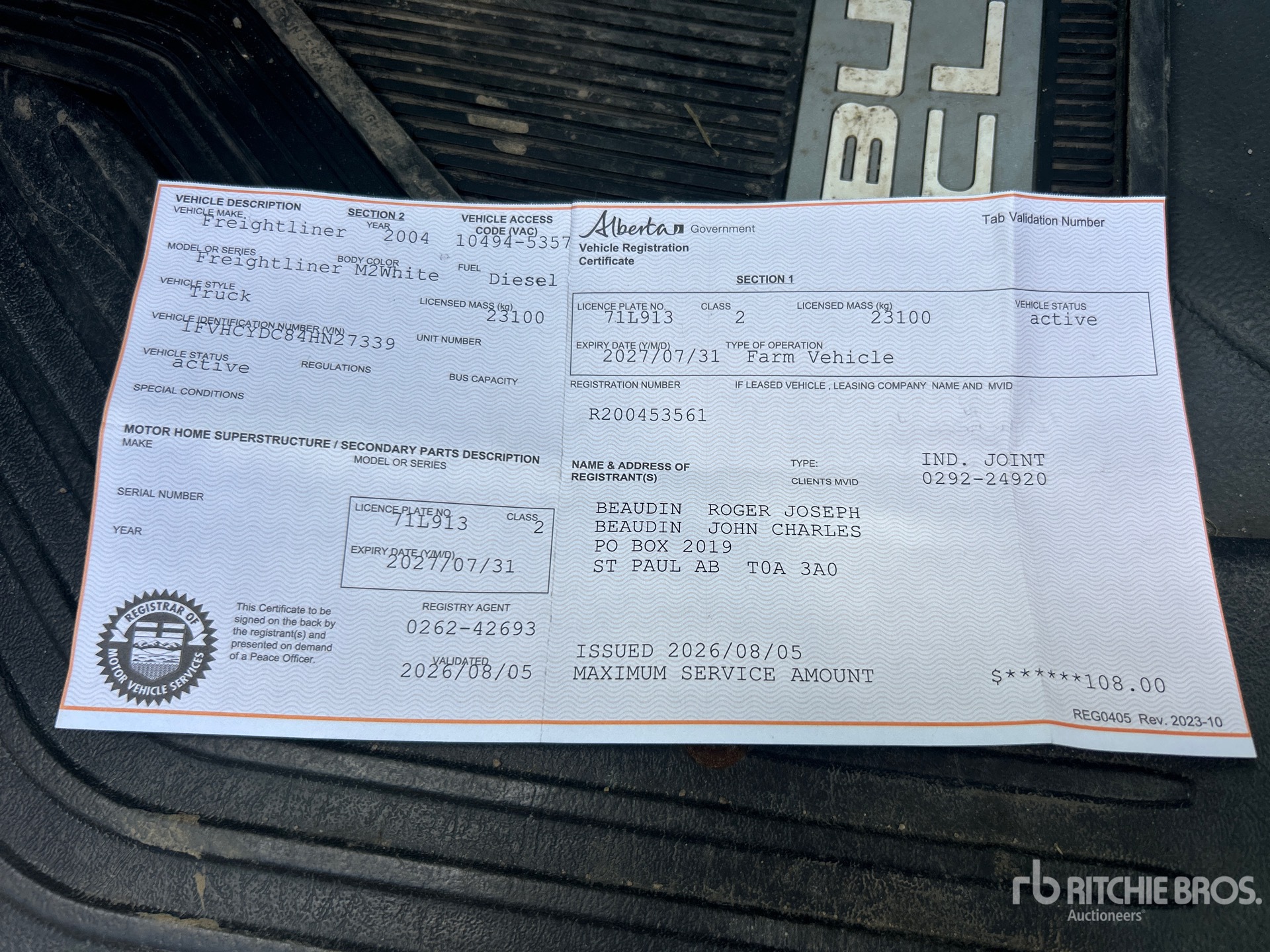2004 Freightliner M2