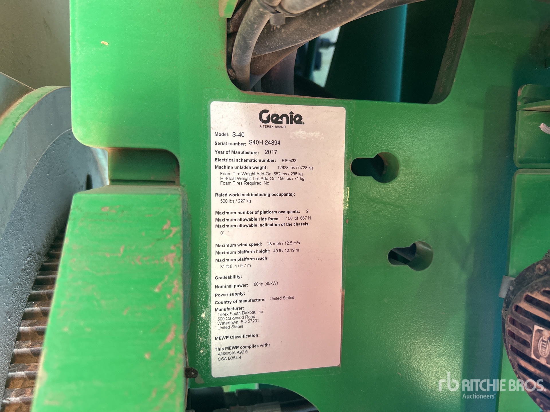 Photo of a 2018 Genie S40