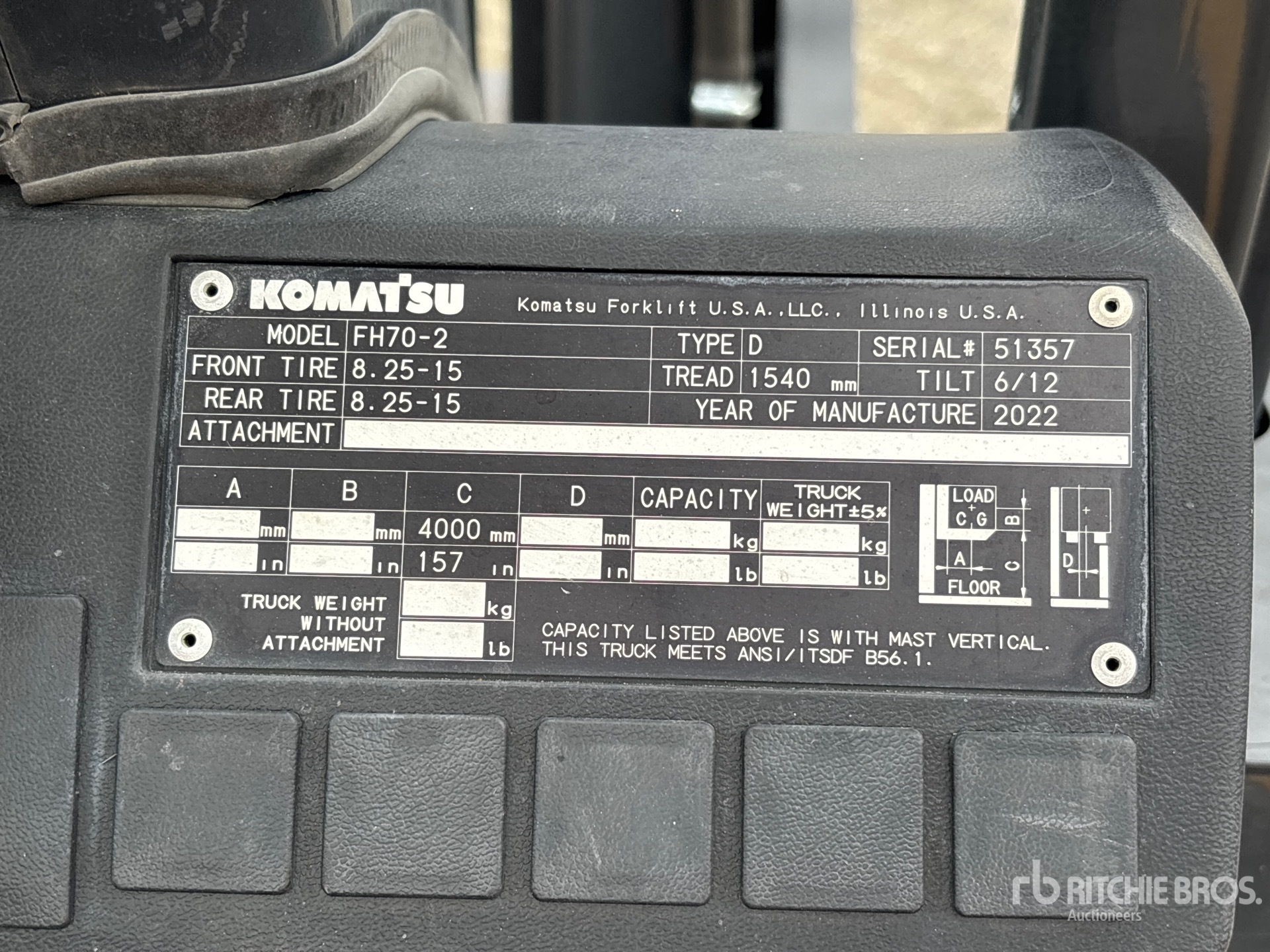 2022 Komatsu FH70-2