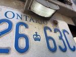 Trailer Chassis with License Plate Light Functional
