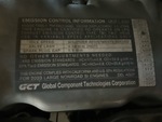 Engine with Emission Label