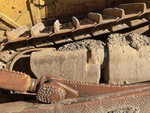 Undercarriage with Left Track Tensioner