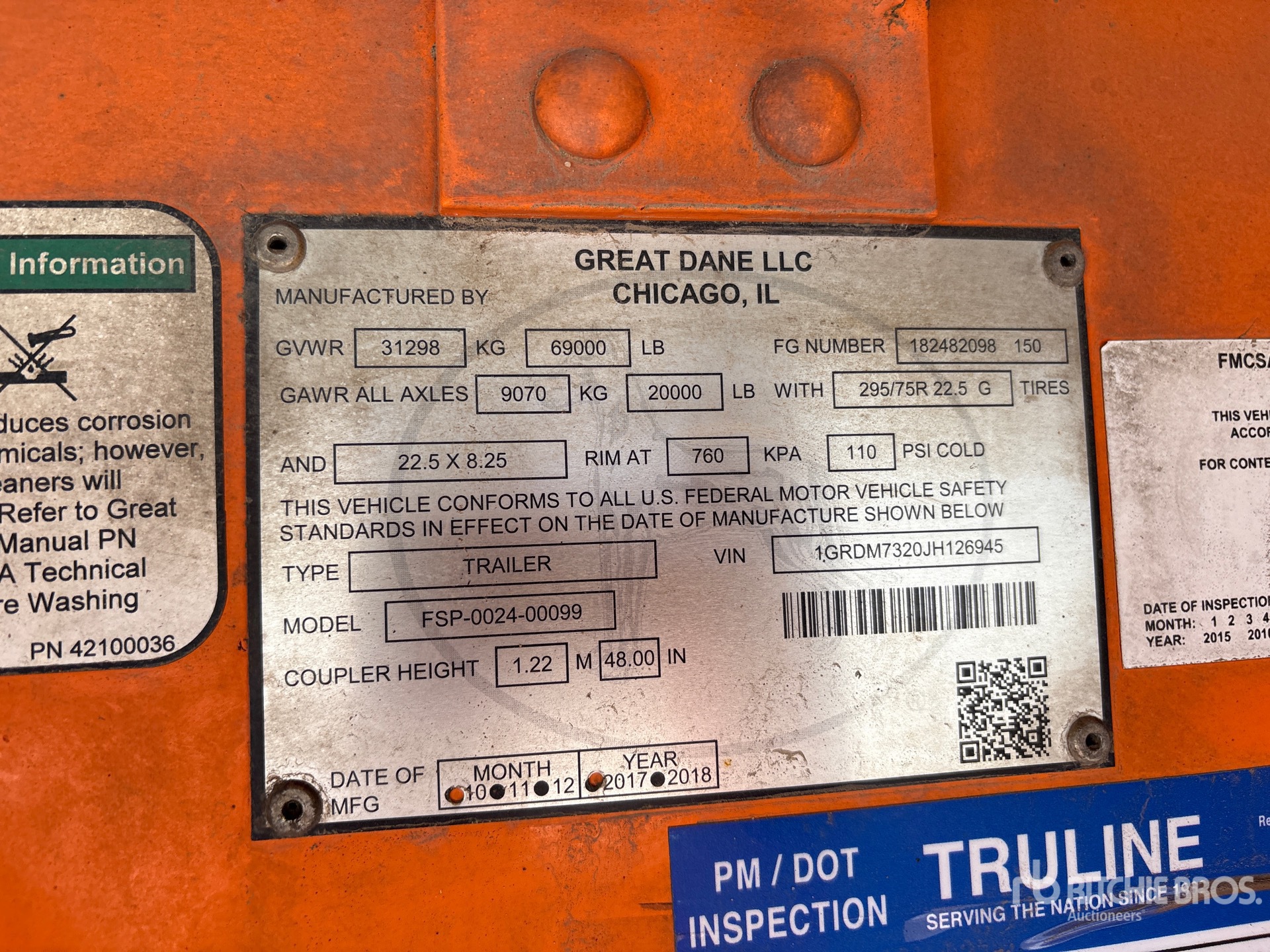 2018 Great Dane FSP-0024-00099