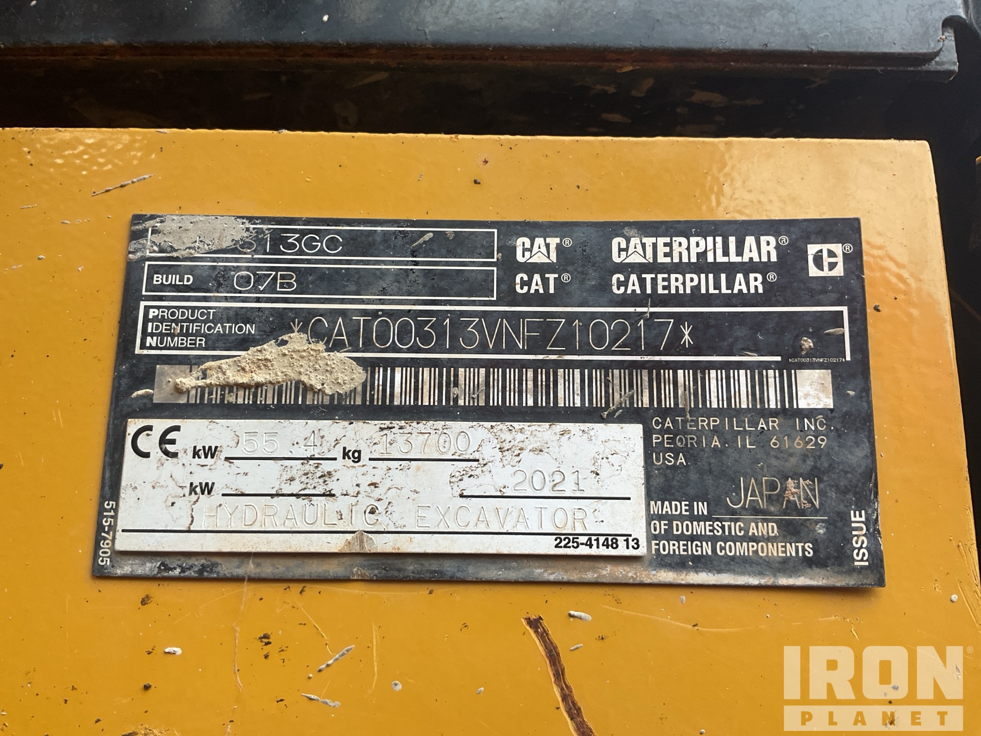 2021 Caterpillar 313GC