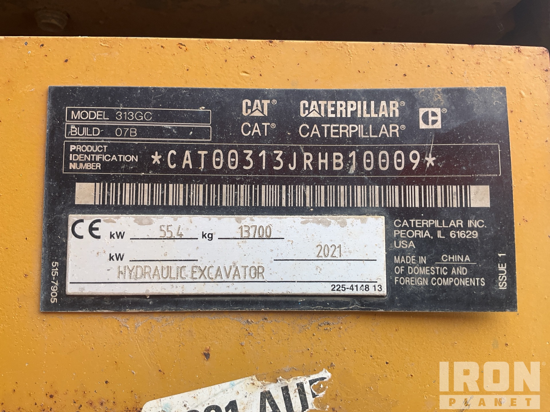 2021 Caterpillar 313GC