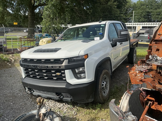 2022 Chevrolet Silverado 3500 HD 4x4 Crew Cab Flatbed Truck (Inoperable)