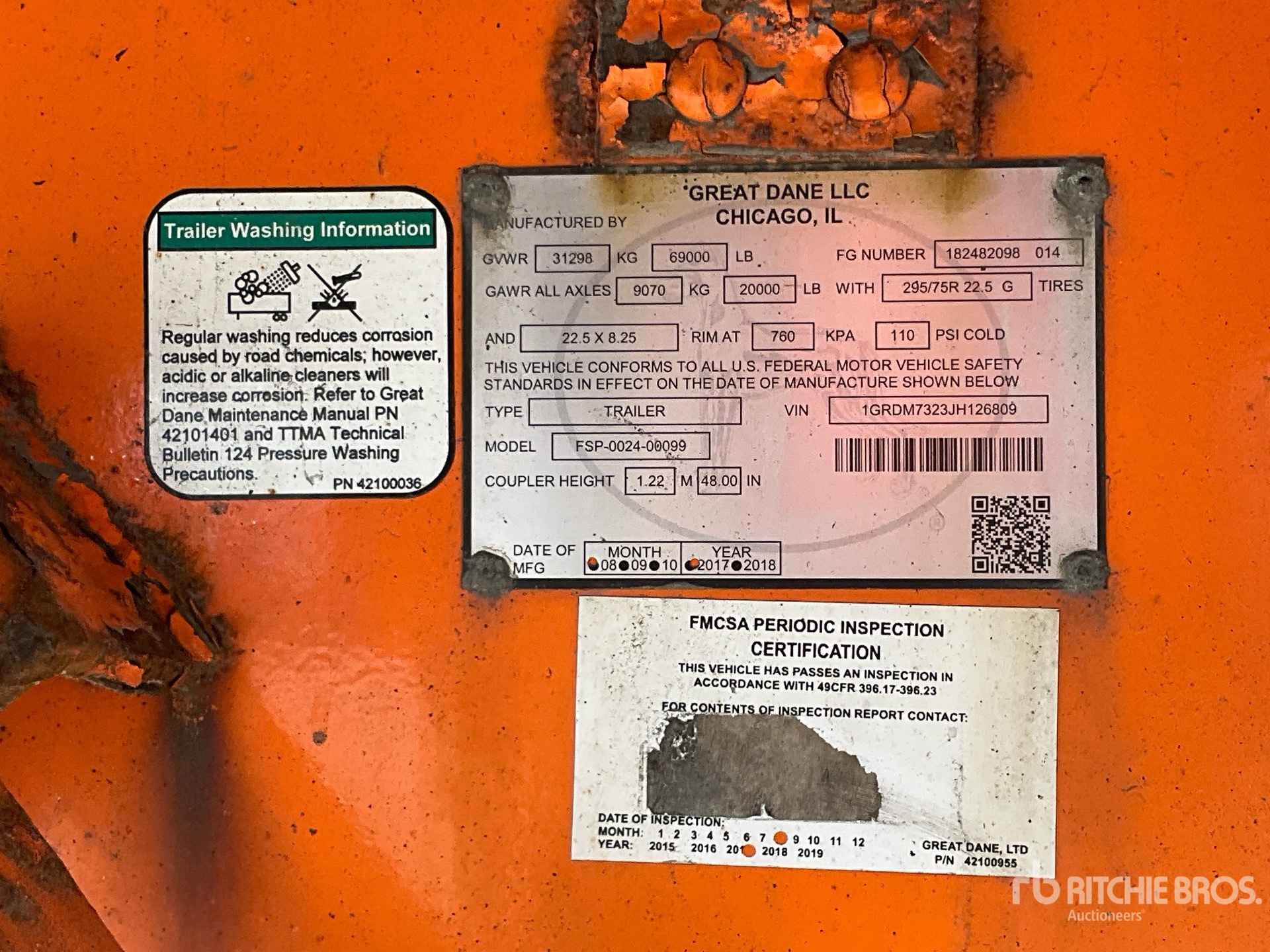 2018 Great Dane FSP-0024-00099