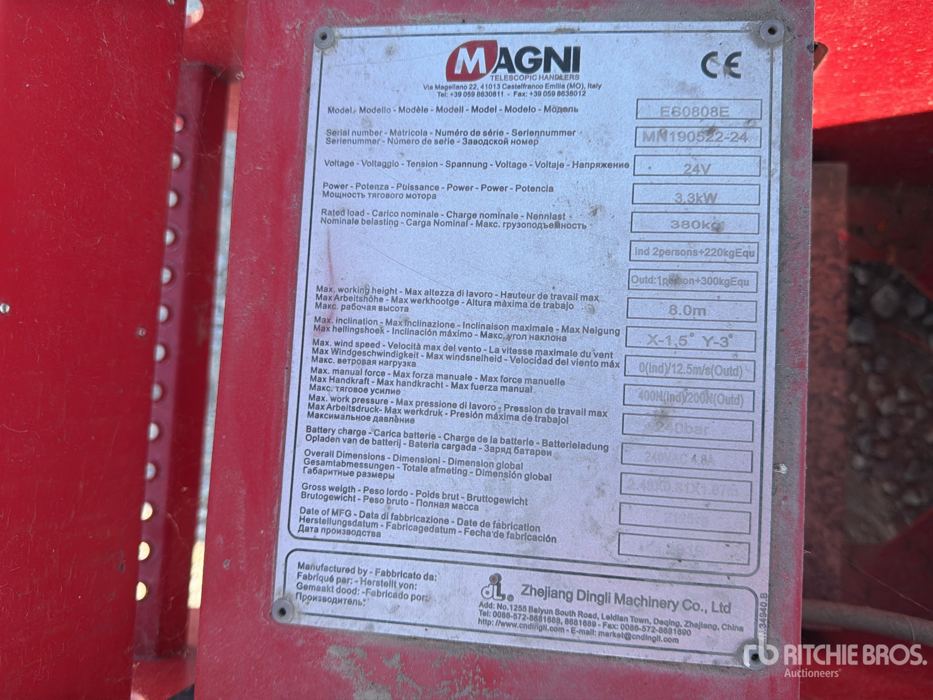 2019 Magni ES0808E