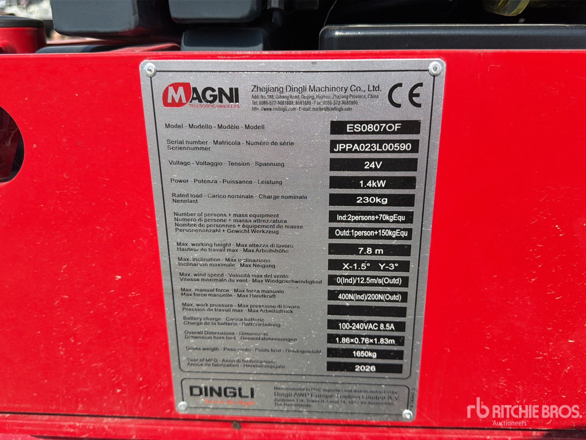 2026 Magni ES0807OF