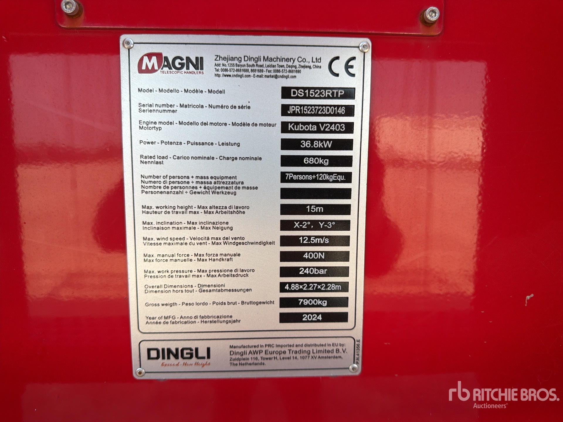 2024 Magni DS1523RTP
