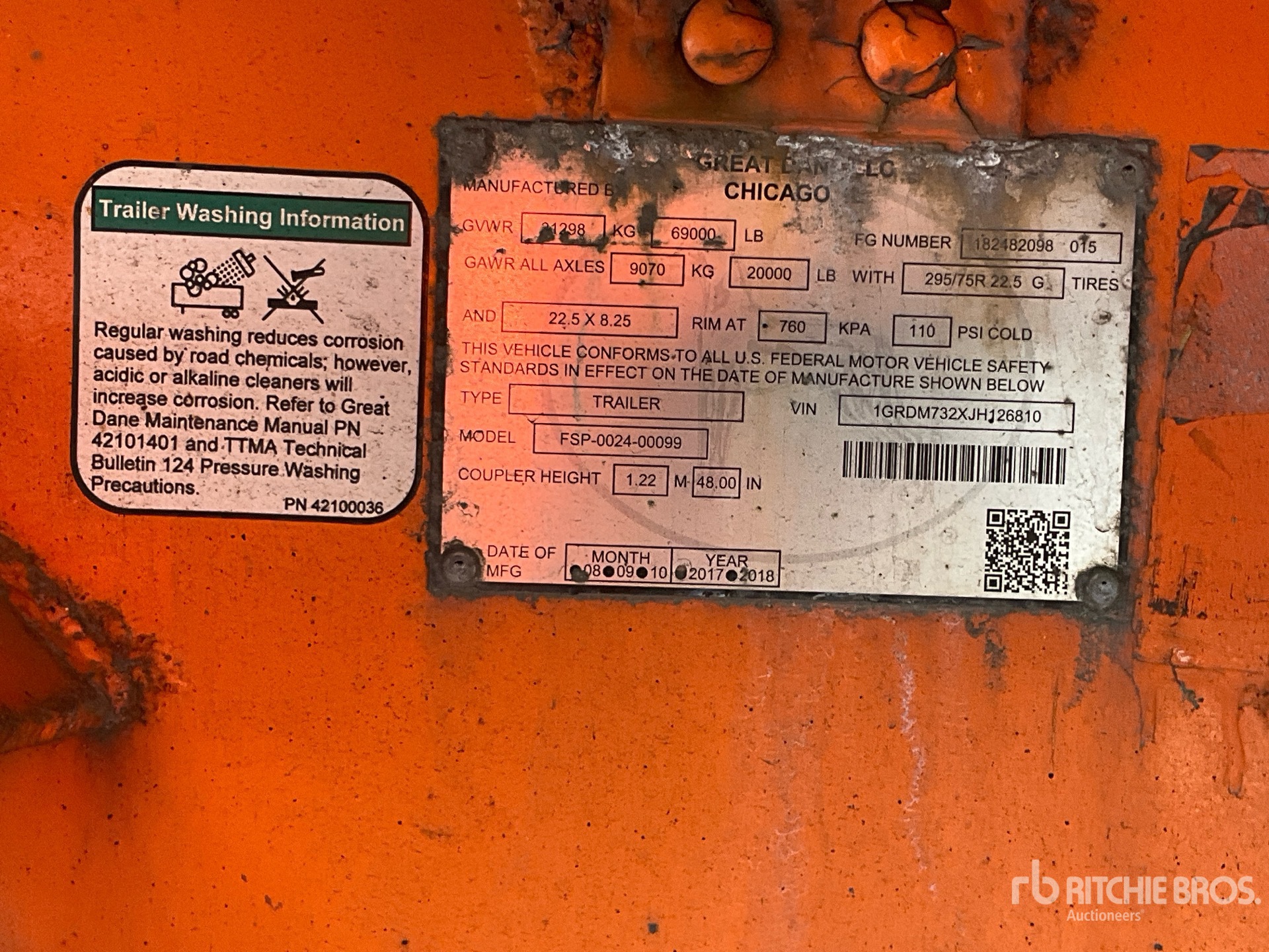 2018 Great Dane FSP-0024-00099