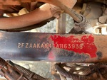 General Appearance with Frame Stamp Serial Number/VIN Photo