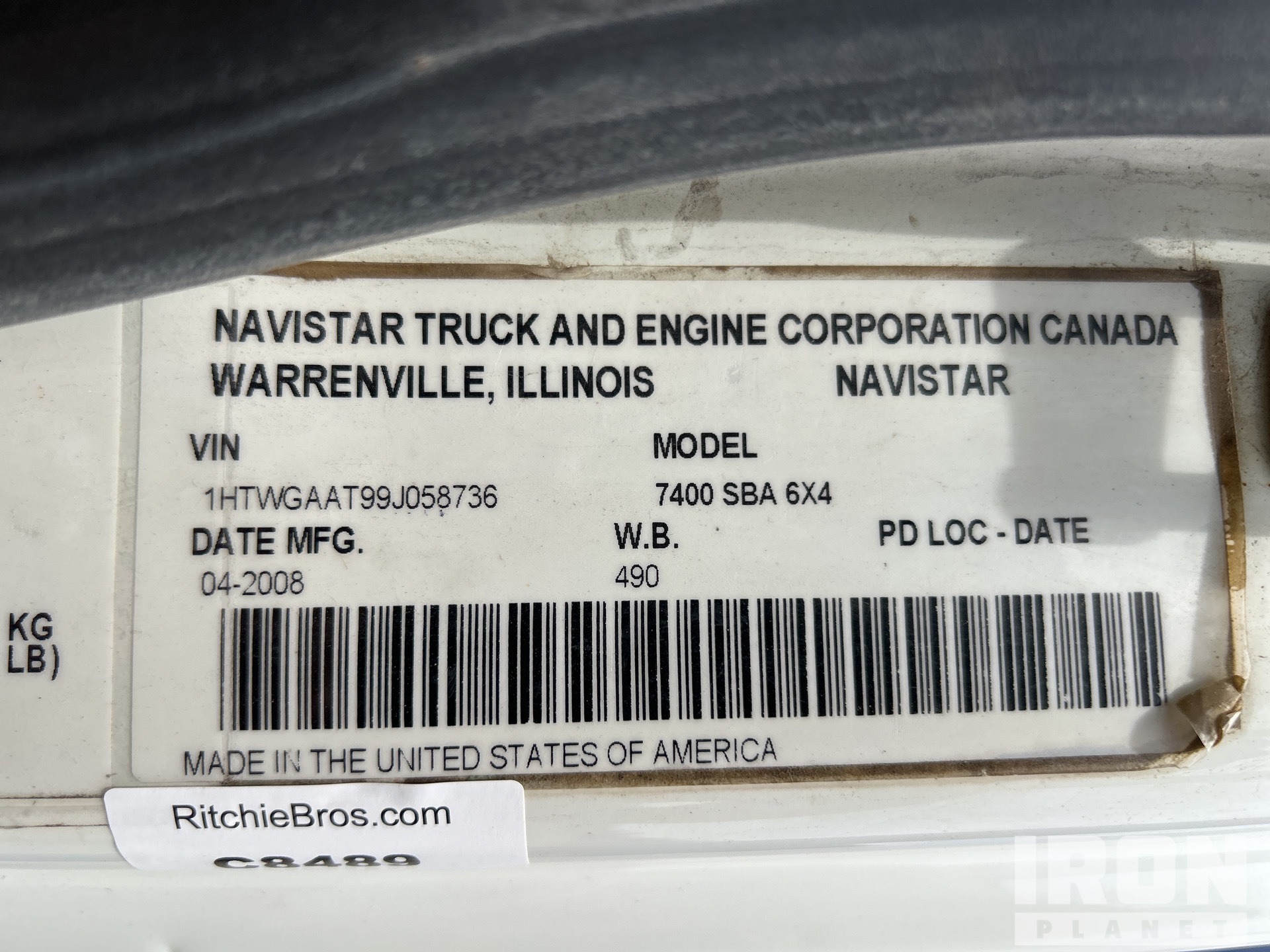 2009 International WORKSTAR SF625