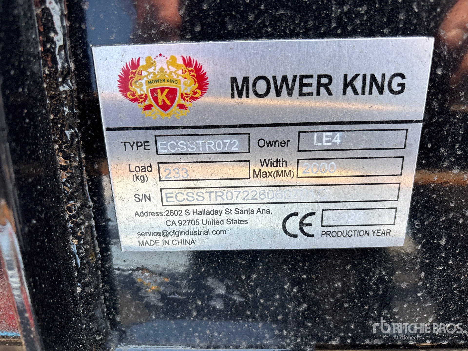 2026 Mower King ECSSTR072