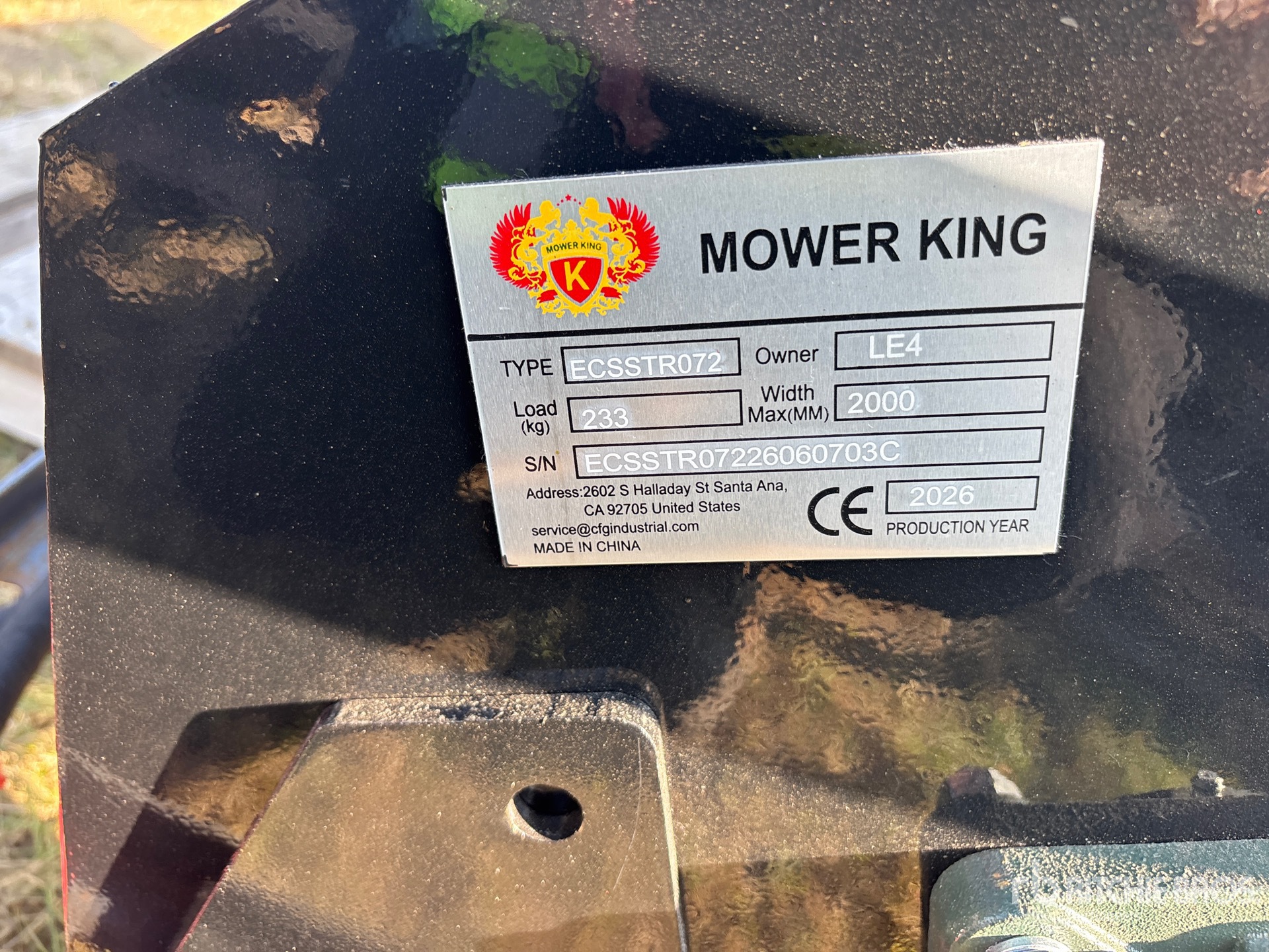 2026 Mower King ECSSTR072