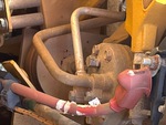Engine with A/C Compressor