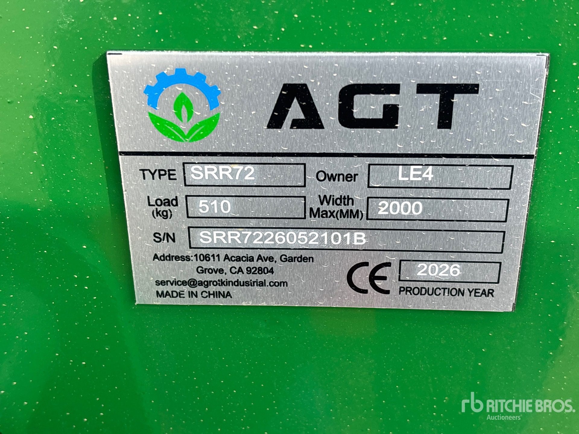 2026 AGT SRR72