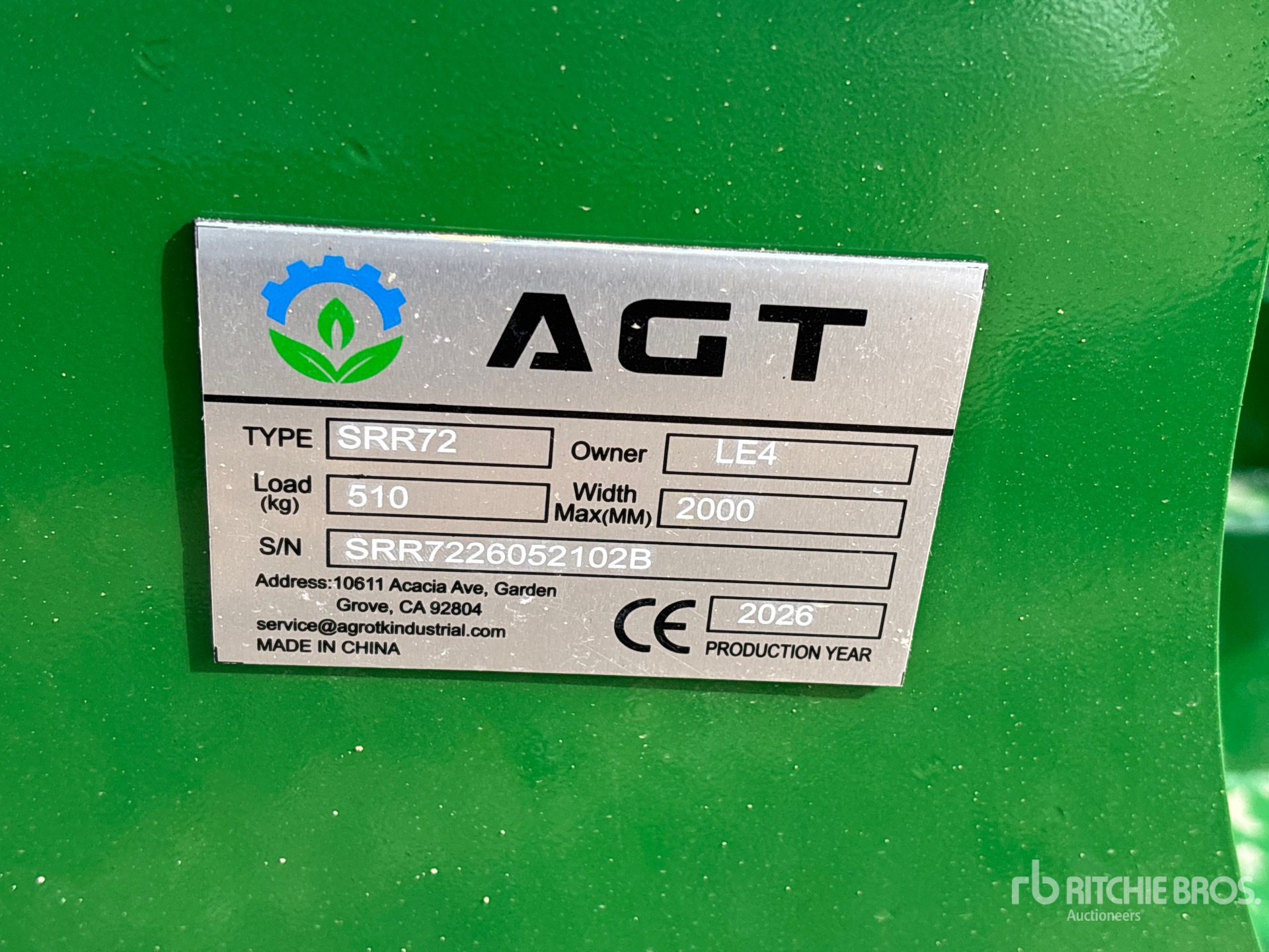 2026 AGT SRR72