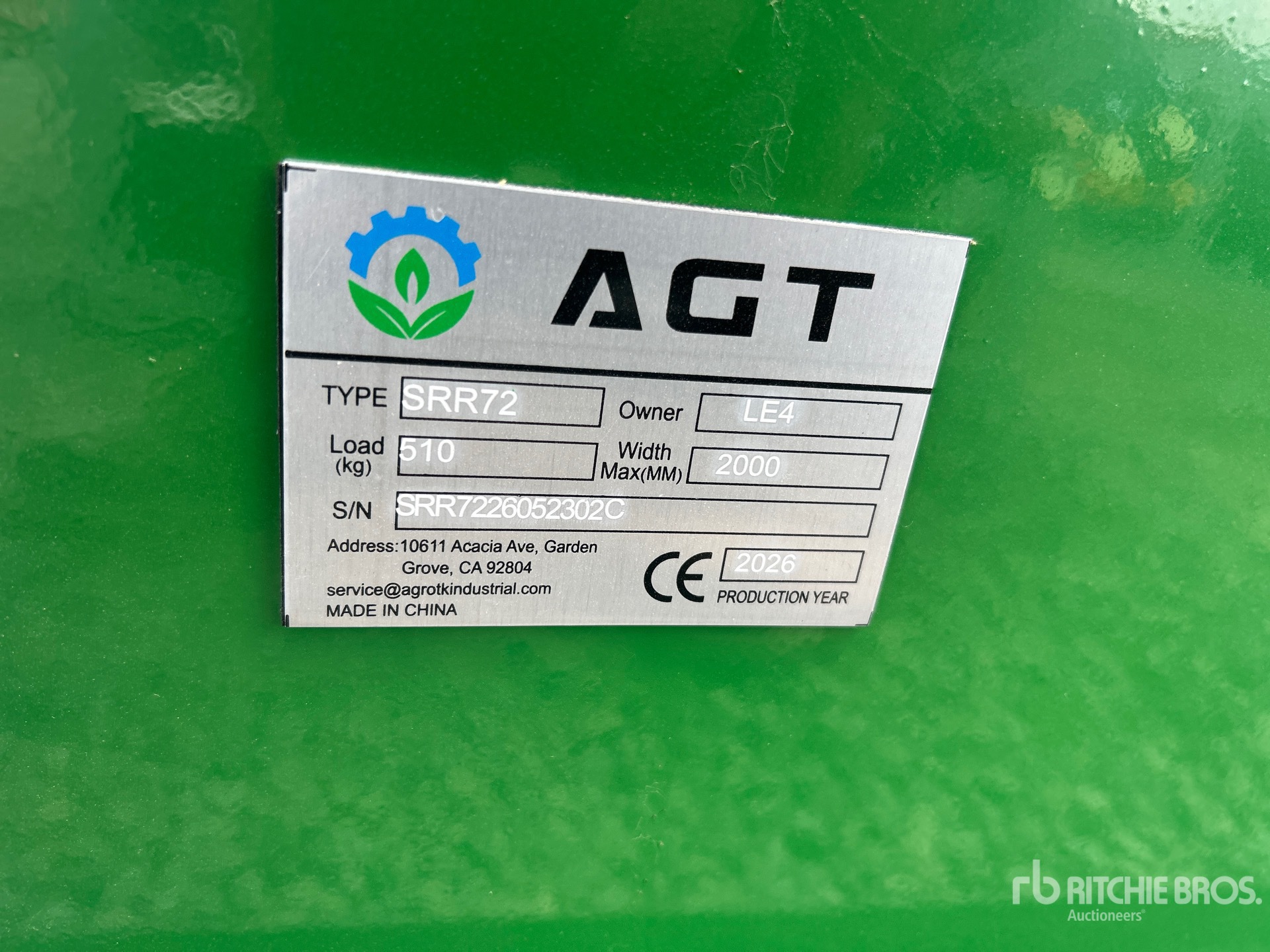 2026 AGT SRR72