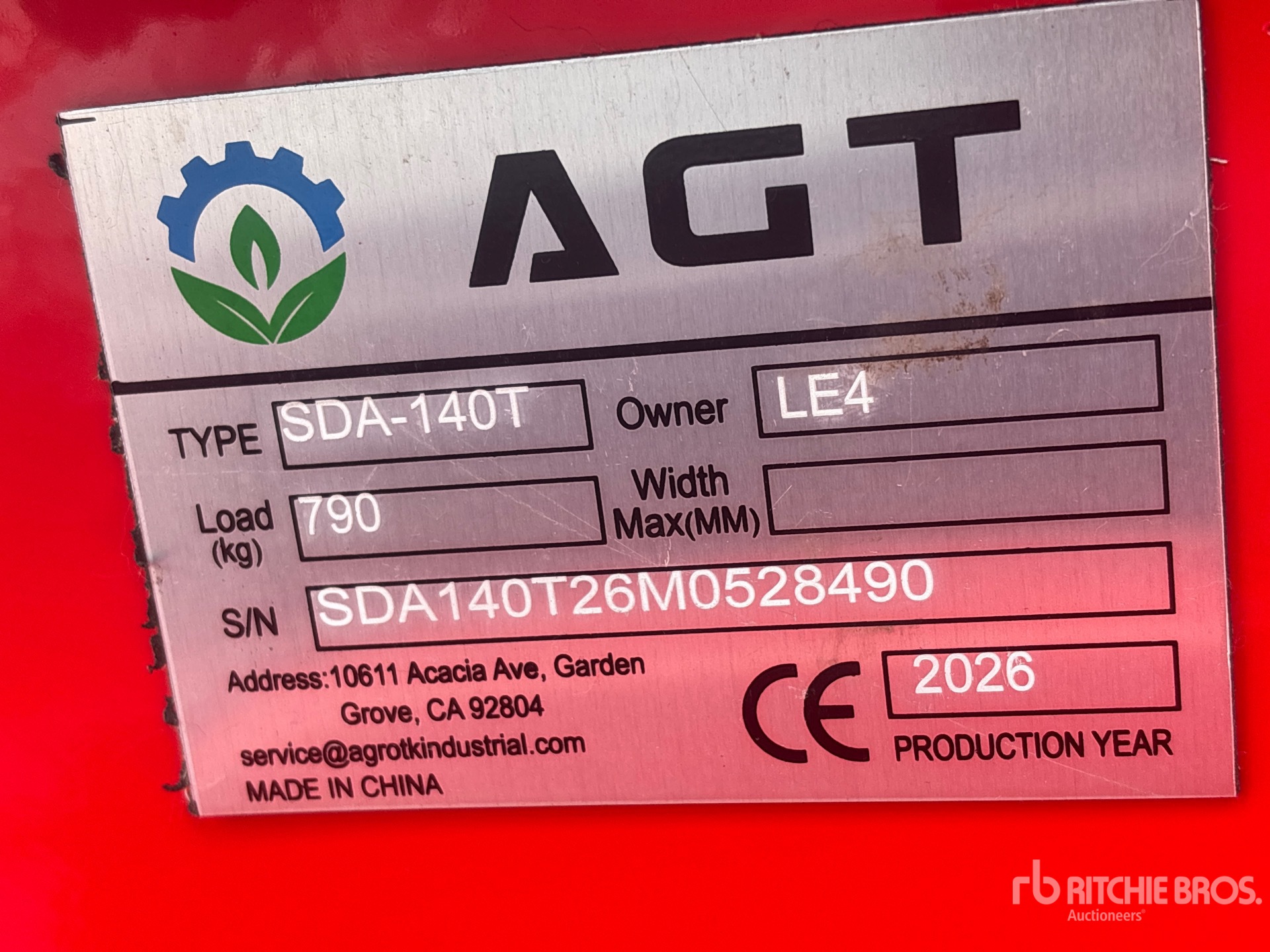 2026 AGT SDA140T