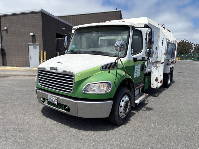 2009 Freightliner M2 106 Business Class 4x2 Side Loader Waste Collection Truck