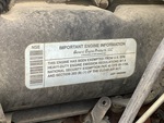 Engine with Emission Certification Label