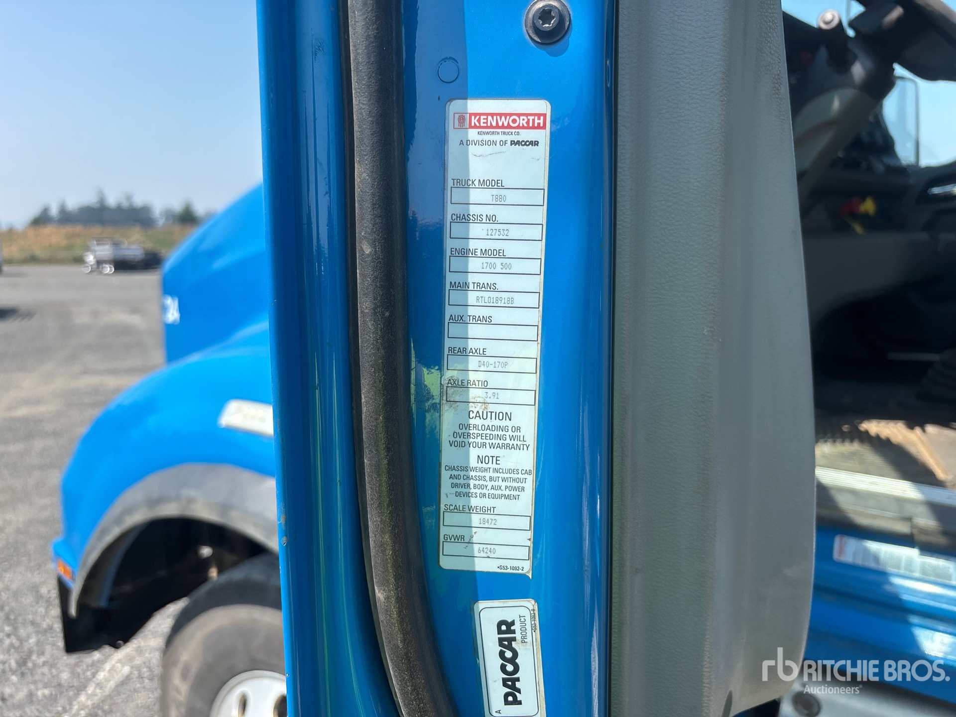 2016 Kenworth T880