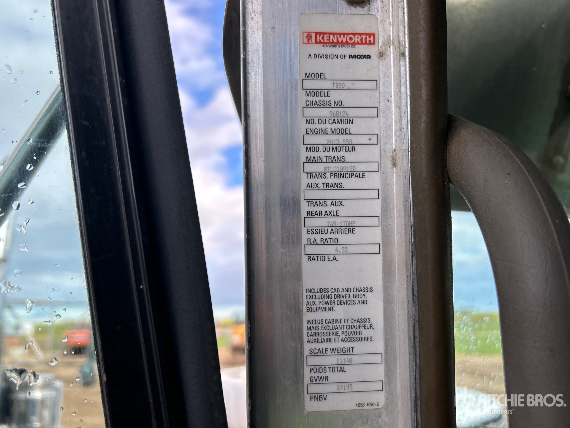 2014 Kenworth T800