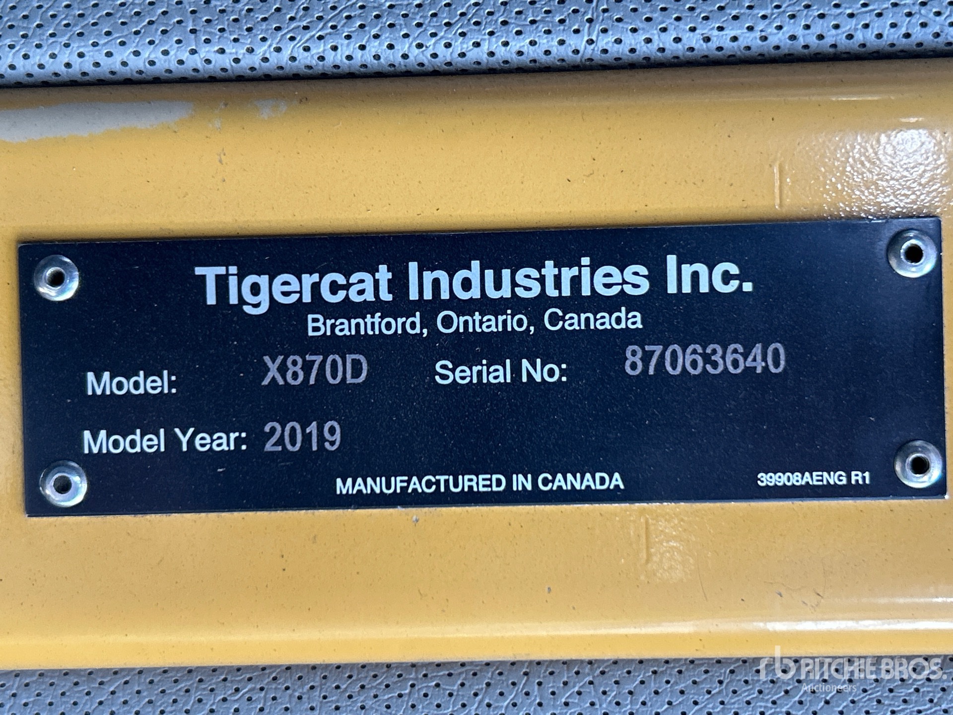 2019 Tigercat X870D