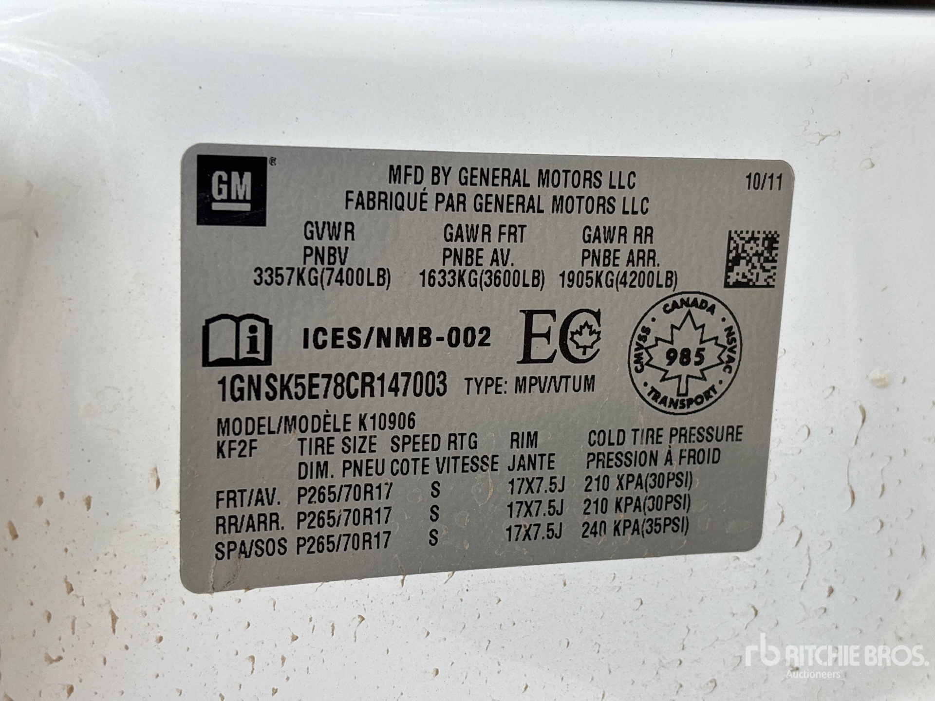 2012 Chevrolet SURBURBAN