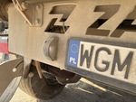 Trailer Chassis with License Plate Light Functional