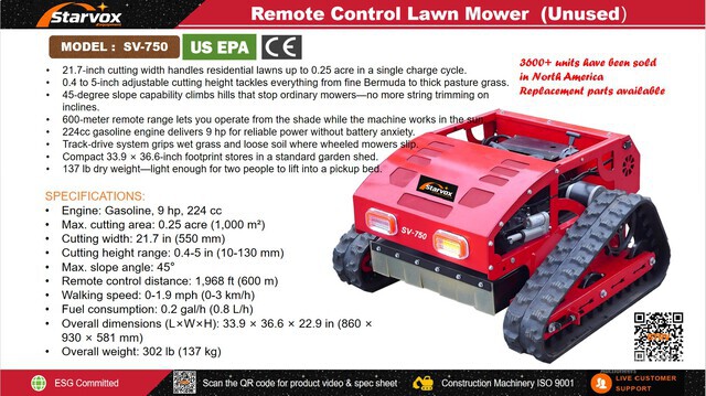 2026 STARVOX SV-750 Lawn Mower