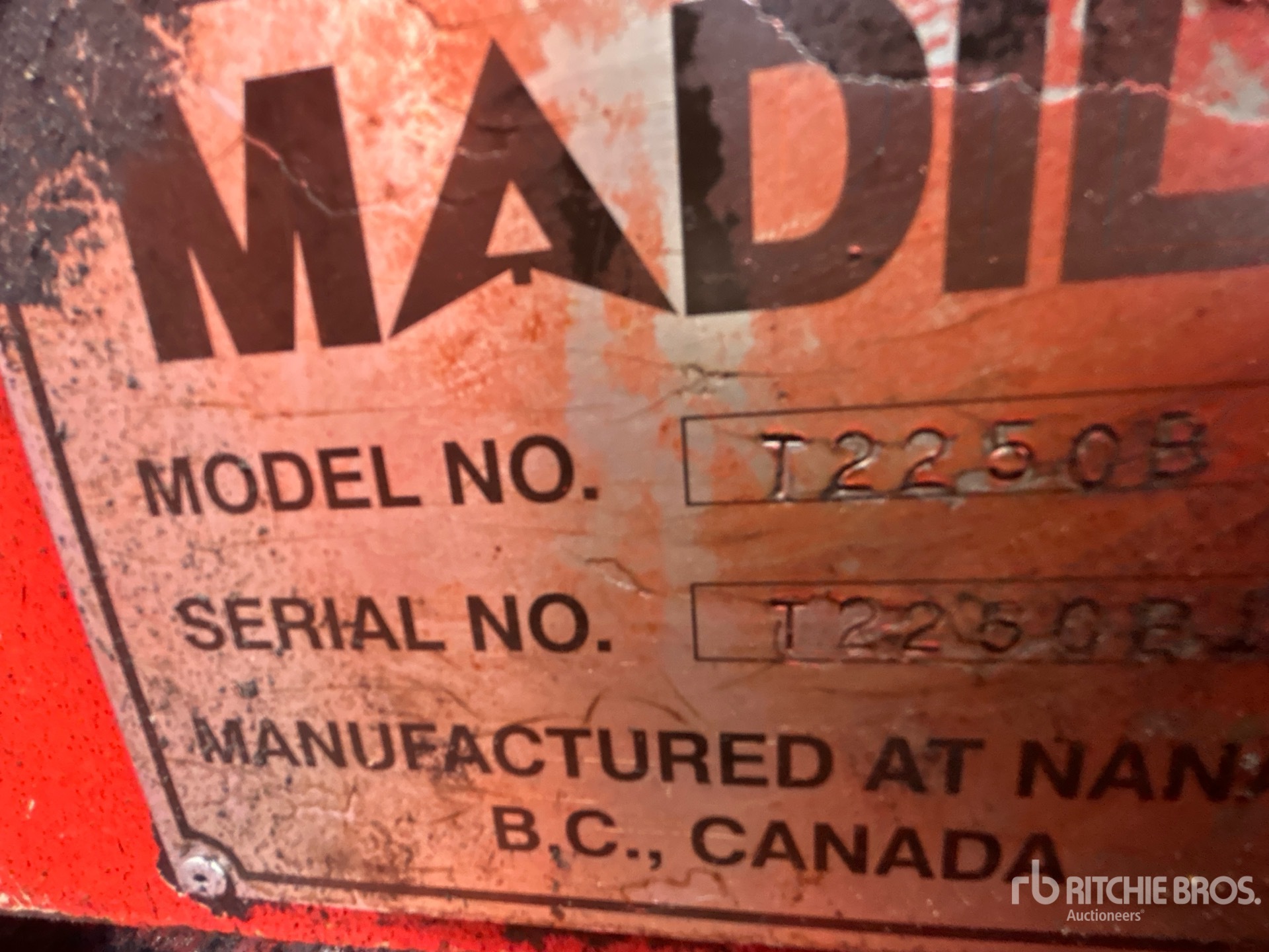 2005 Madill T2250B