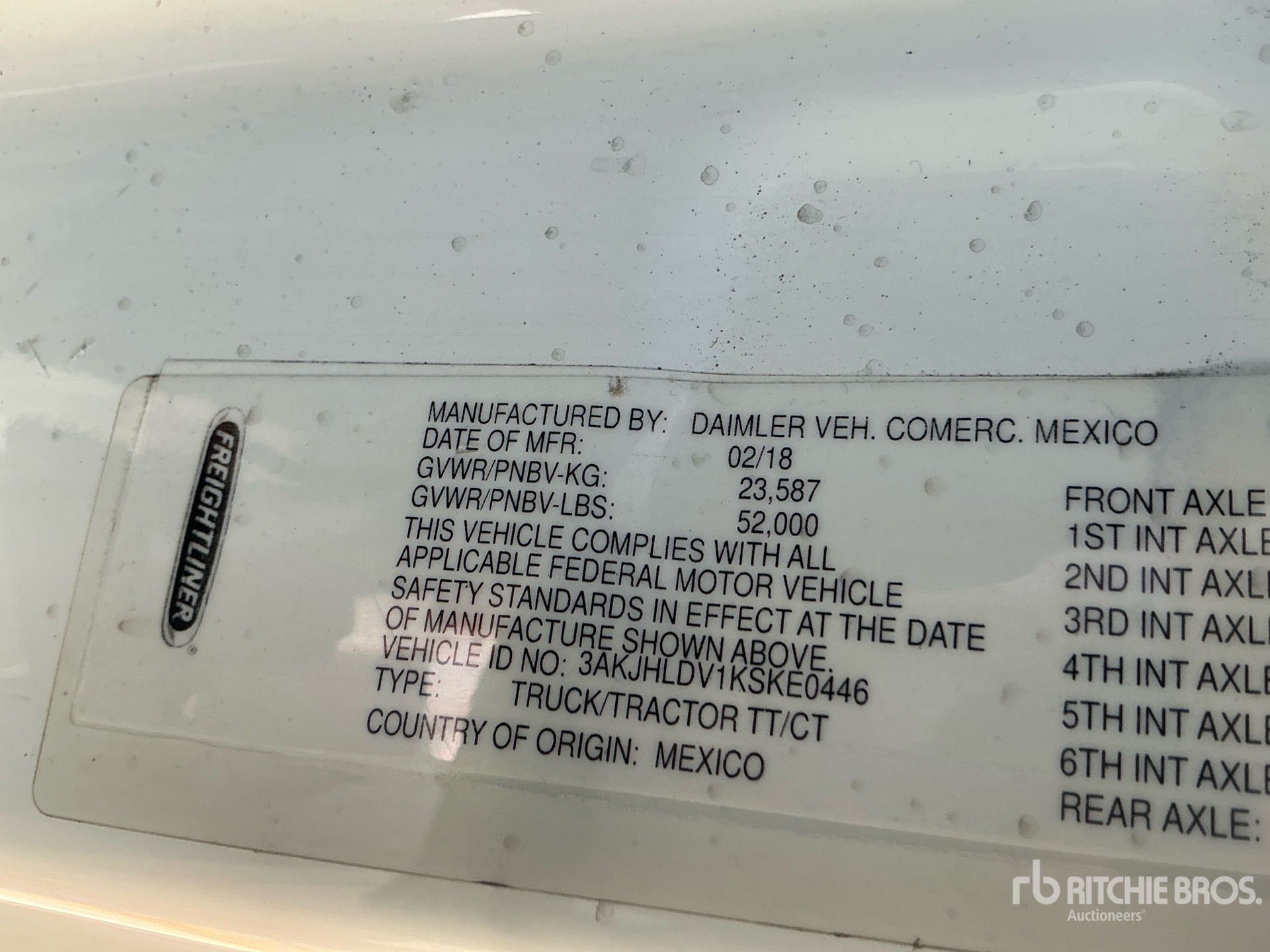 Photo of a 2019 Freightliner CASCADIA 126