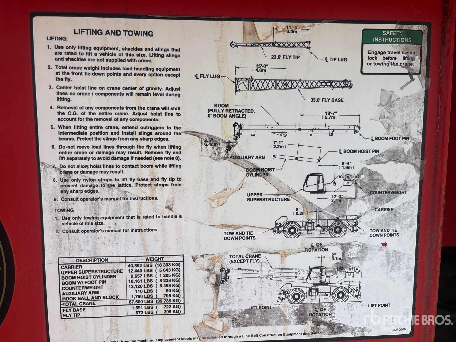 Photo of a 2007 Link-Belt RTC-8065