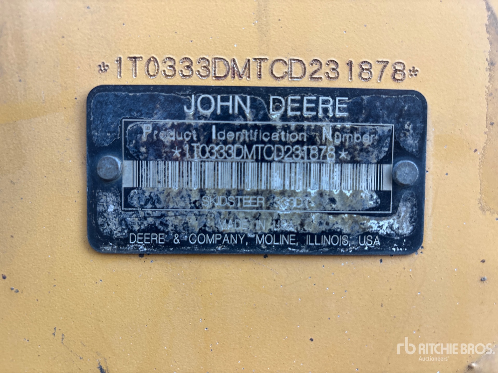 Photo of a 2012 John Deere 333D