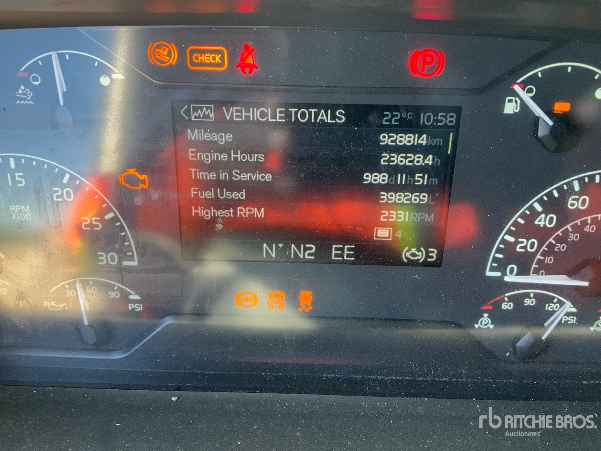 General Appearance with Hour Meter / Odometer