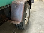 Trailer Chassis with Left Front Tire