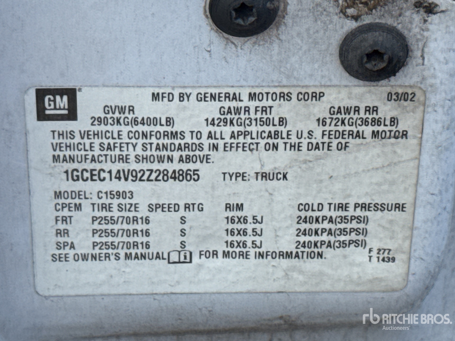 2002 Chevrolet 1500