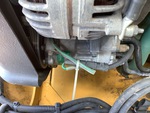 Engine with A/C Compressor