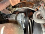 Engine with A/C Compressor