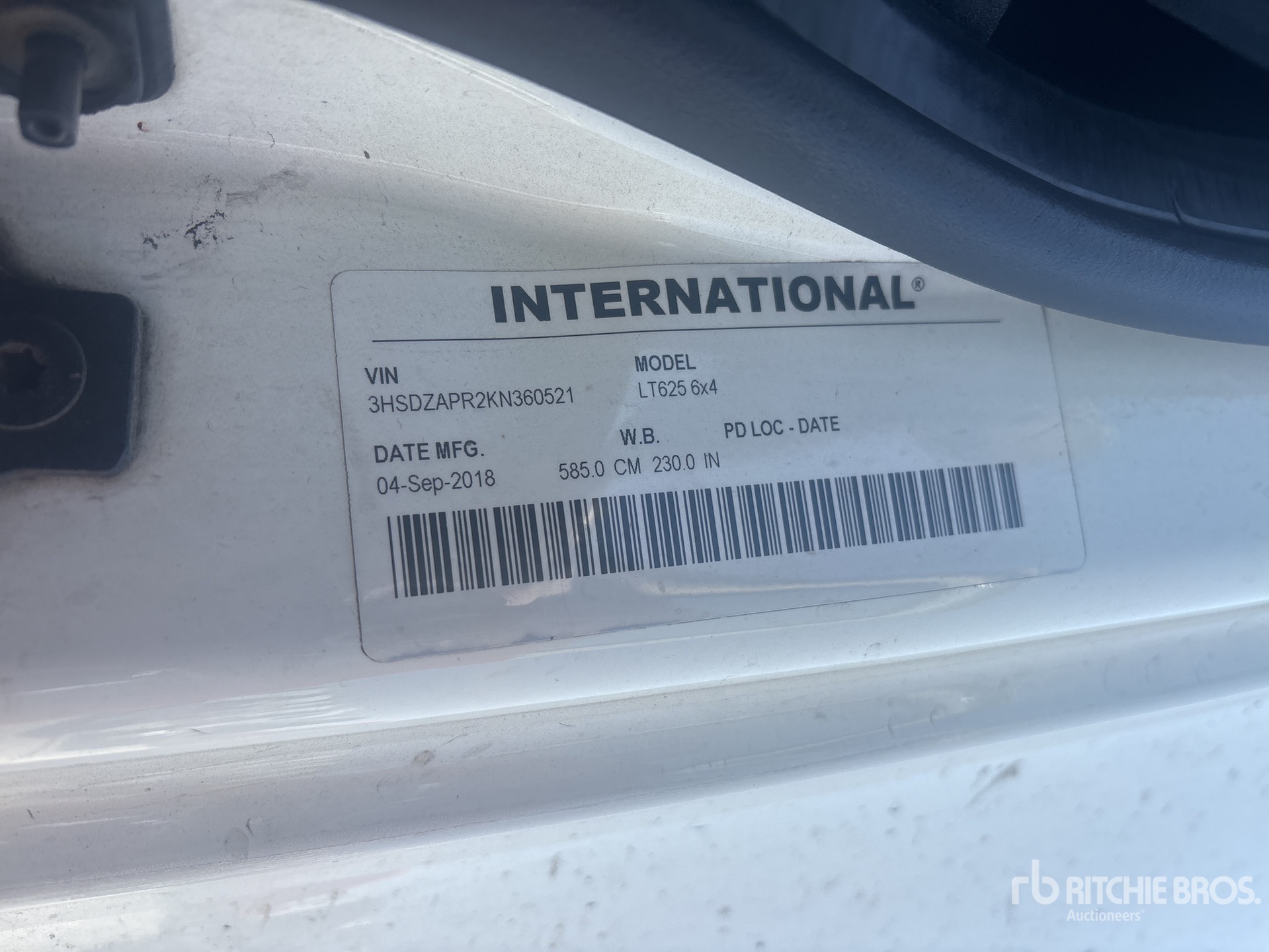 2019 International LT625