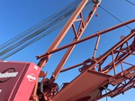 Crane Superstructure with Boom Stops